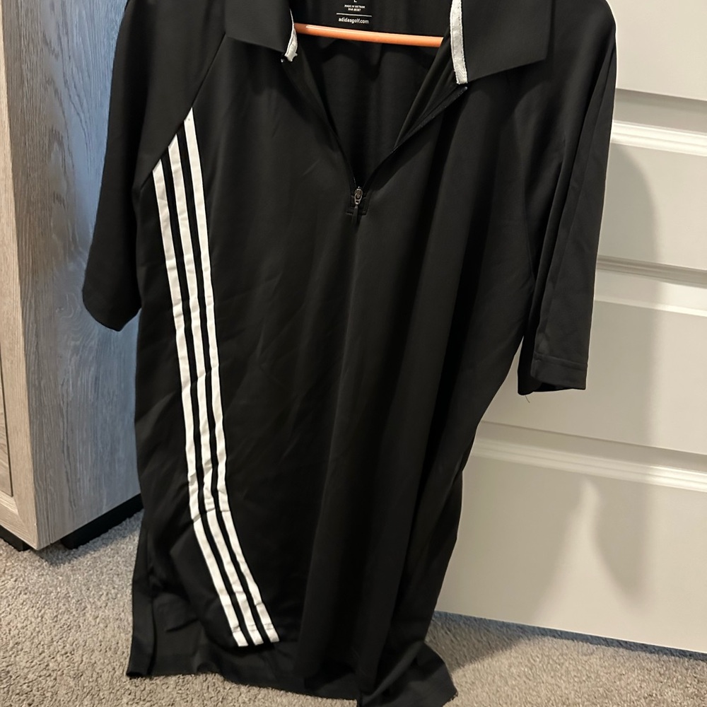 Adidas Golf Polo Shirt with White Stripes